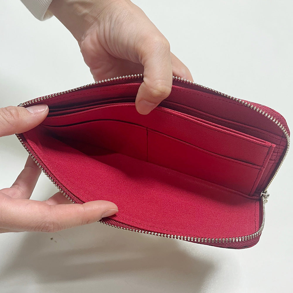 プリント長財布(Lファスナー)