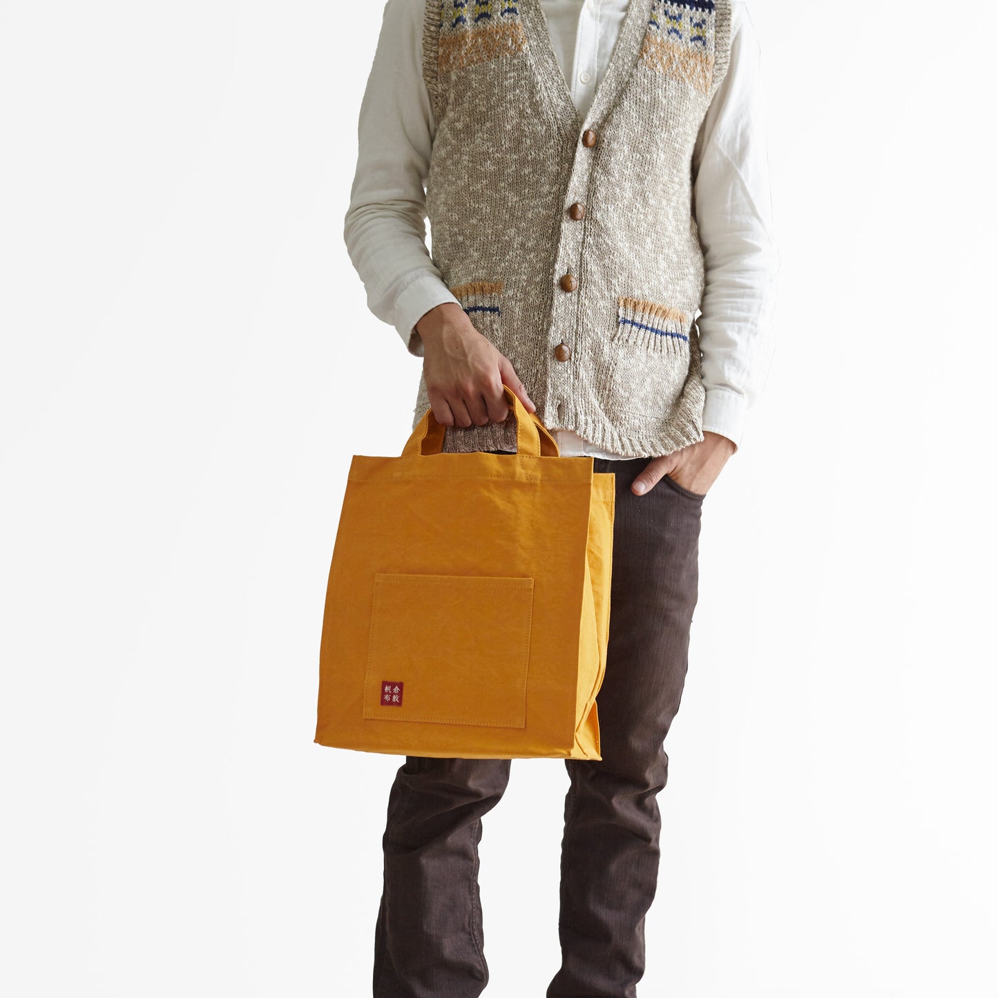 基帆トートバッグ 大タテ(短)